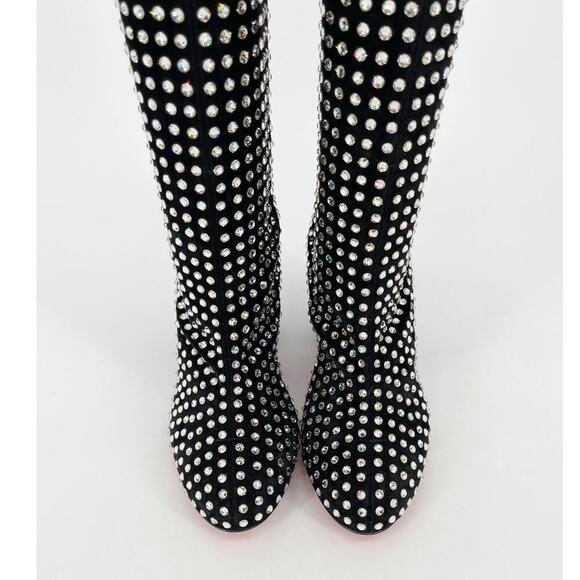 Christian Louboutin Jane Botta Alta Strass Boom Over the Knee Crystal Boot EU 37 - Picture 7 of 13